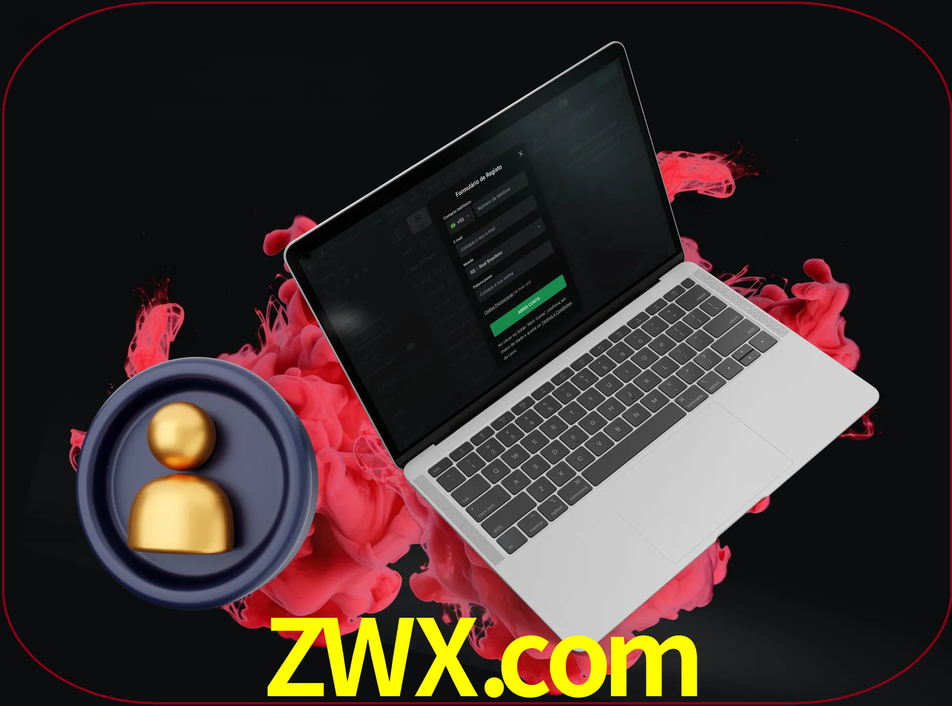 No cabeçalho do site zwx, clique no botão que o levará a um formulário especial onde terá de introduzir as suas informações actuais.