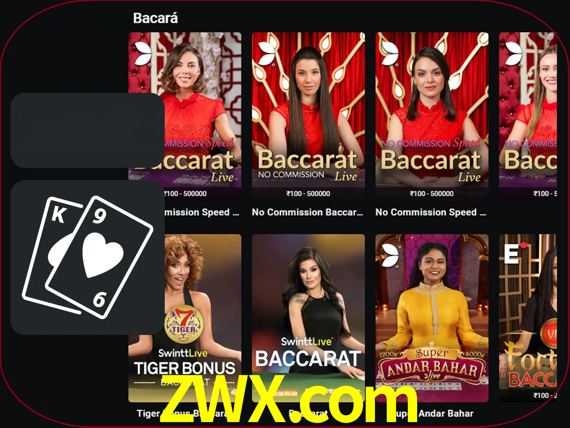 Ganhe muito dinheiro jogando jogos de bacará.
