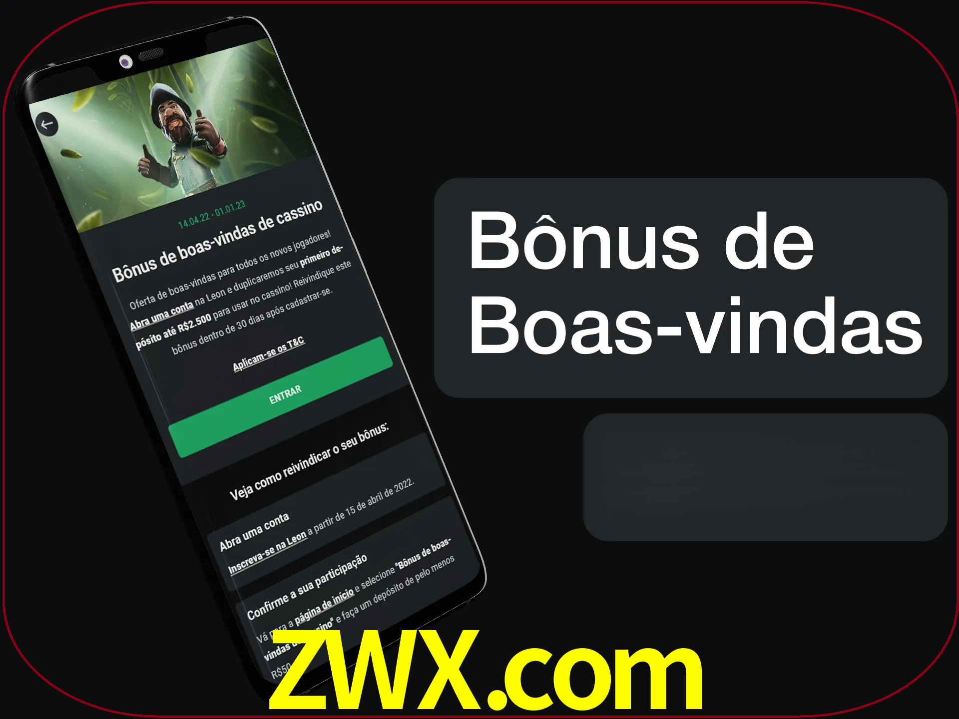 Não se esqueça de usar o bônus de boas-vindas.